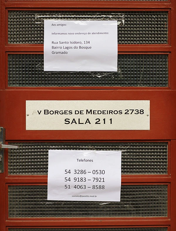 Consultório inicial no centro de Gramado