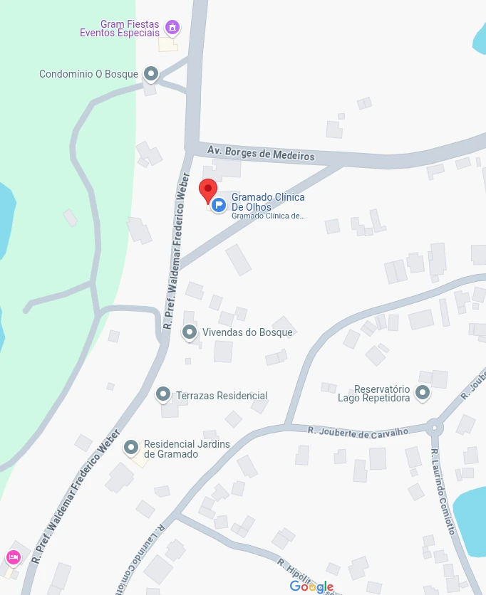 Mapa de localização da Gramado Clínica de Olhos