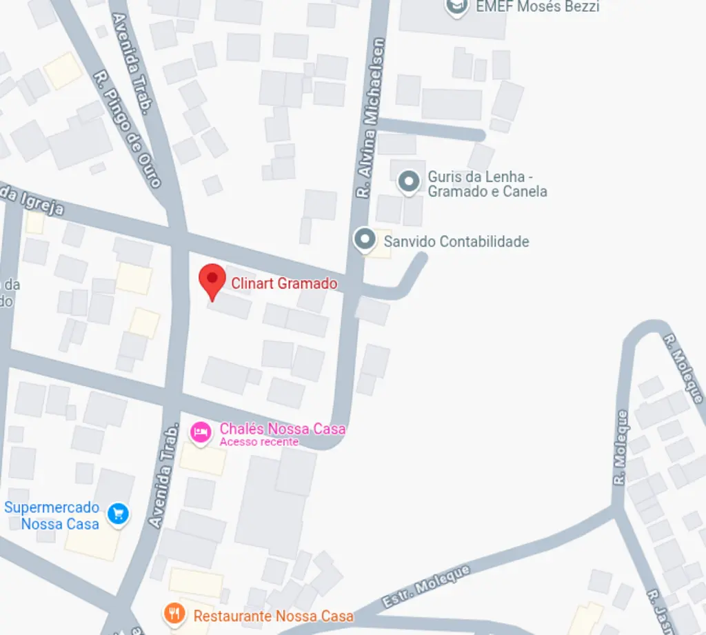 Mapa de localização da Clínart Várzea Grande