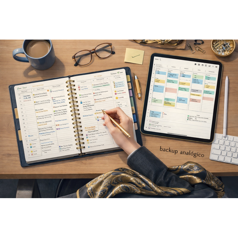 Agenda papel + digital