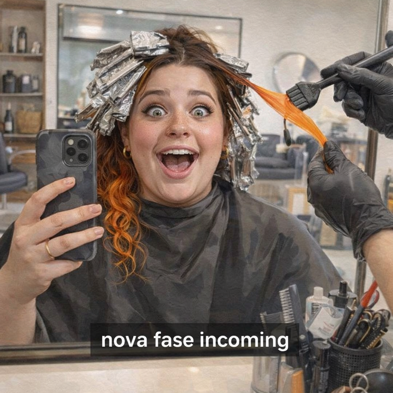 Primeira mecha laranja