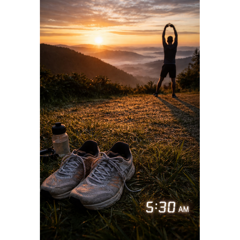 Nascer do sol pré-corrida